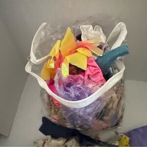 Vintage handmade lot bag of Barbie cloths